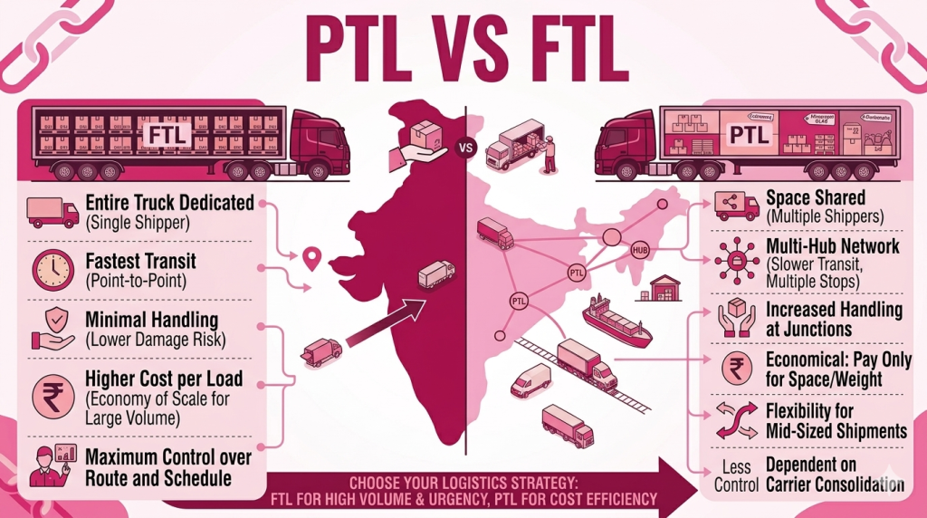 FTL VS PTL LOGISTICS