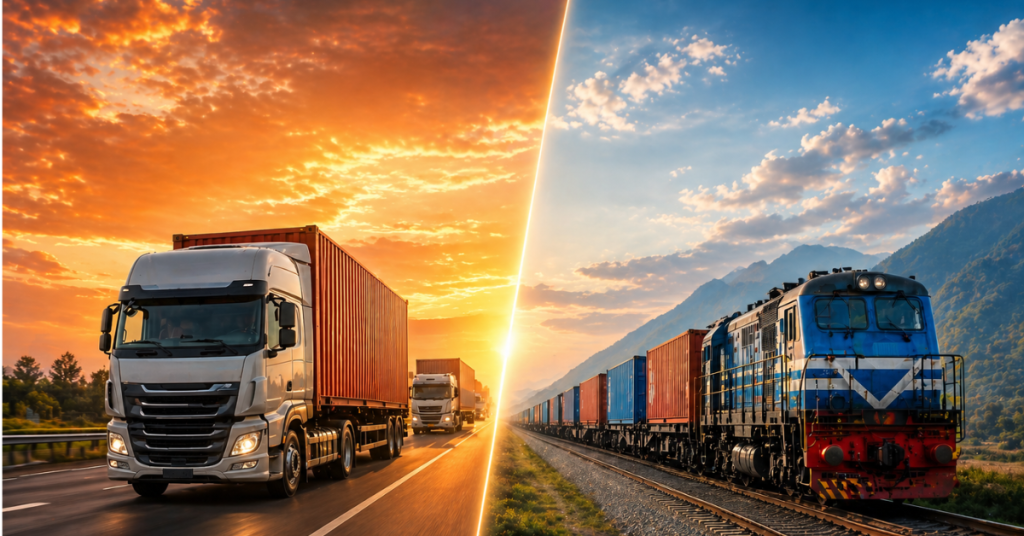 ROAD VS RAIL LOGISTICS IN INDIA: